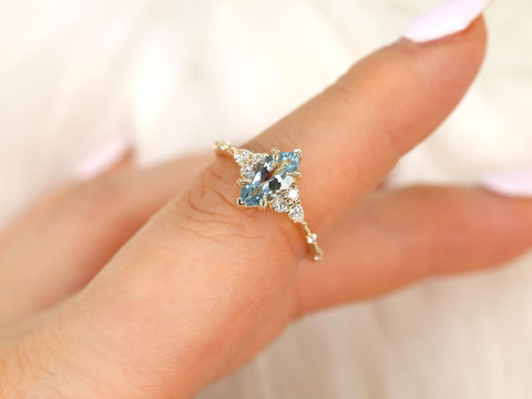 Aquamarine Rings