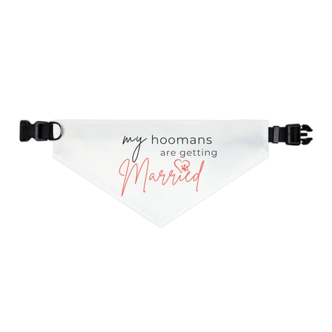 My Hoomans Are Getting Married Pet Bandana Wedding Outfit - Rosados Box