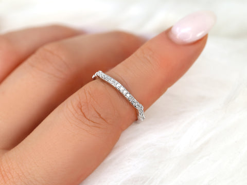 14kt Gold Matching Band to Cassidy/Mara/Orla Diamond HALFWAY Eternity Ring - Rosados Box