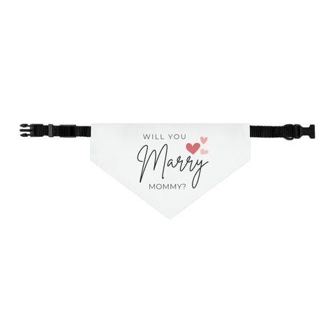 Will You Marry Mommy Pet Bandana Engagement Proposal Outfit - Rosados Box