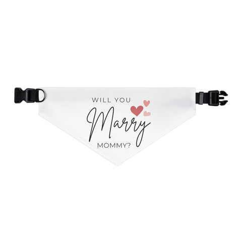 Will You Marry Mommy Pet Bandana Engagement Proposal Outfit - Rosados Box