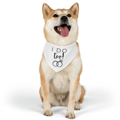 I Do Too Pet Bandana Wedding Day Outfit - Rosados Box