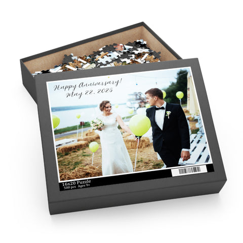 Personalized Wedding Puzzle - Rosados Box