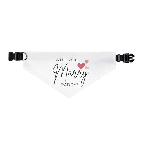 Will You Marry Daddy Pet Bandana