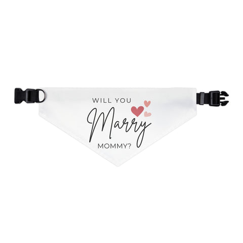 Will You Marry Mommy Pet Bandana Engagement Proposal Outfit