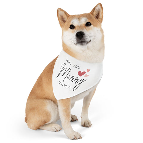 Will You Marry Daddy Pet Bandana