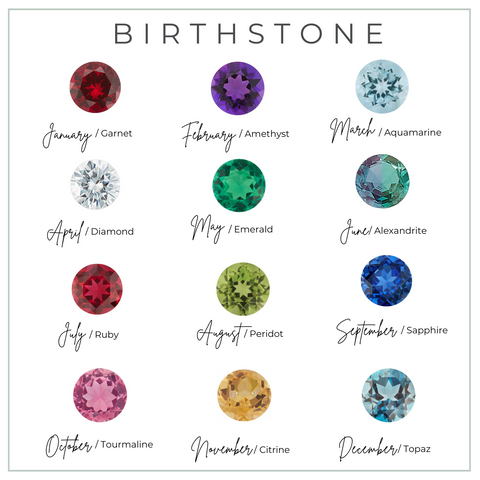 Uno 14kt Gold Birthstone Ring - Rosados Box