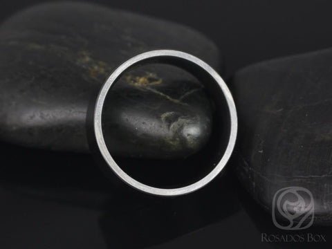 Gregory 7mm Black Zirconium High Polish Pipe Ring - Rosados Box