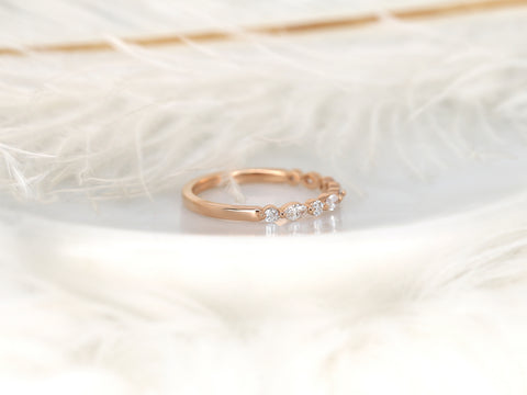 Petite Cher 14kt Diamond HALFWAY Eternity Ring - Rosados Box