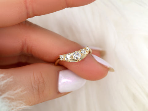 Saldana 14kt Diamond Graduated Nesting Ring - Rosados Box