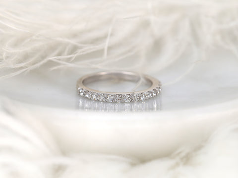 14kt Gold Matching Band to Taylor Diamond HALFWAY Eternity Ring - Rosados Box