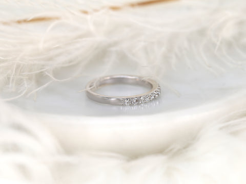 14kt Matching Band to Taylor Diamond HALFWAY Eternity Ring - Rosados Box