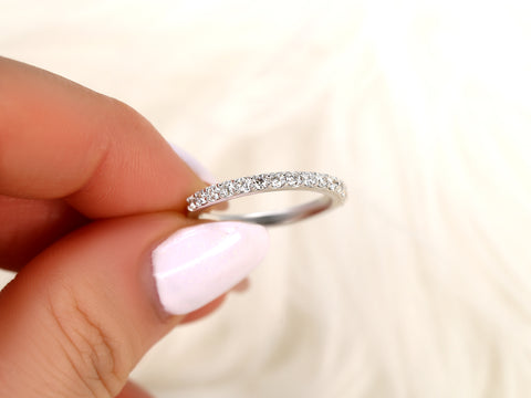 14kt Gold Matching Band to Taylor Diamond HALFWAY Eternity Ring - Rosados Box