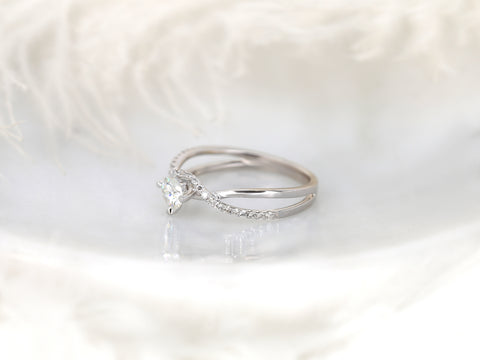 1/3ct Valentina 14kt Gold Diamond Crossover Round Twist Ring - Rosados Box
