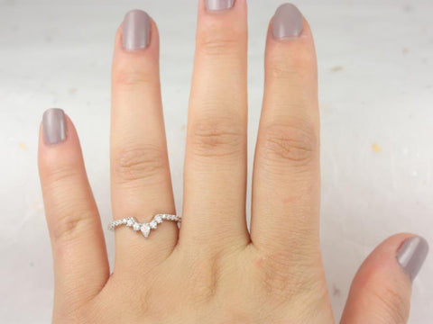 Riri 14kt Gold Diamonds Tiara Nesting Ring - Rosados Box