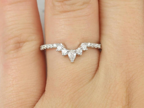 Riri 14kt Gold Diamonds Tiara Nesting Ring - Rosados Box