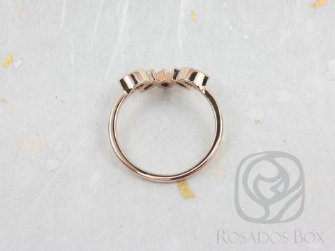 Petunia 14kt Marquise Black Onyx Nesting Ring - Rosados Box