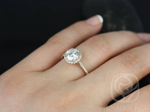 SALE 1.25ct Ready to Ship Kubian 7mm 14kt WHITE Gold FB Moissanite Diamond Halo Engagement Ring,Round Halo Ring,Halo Engagement Ring