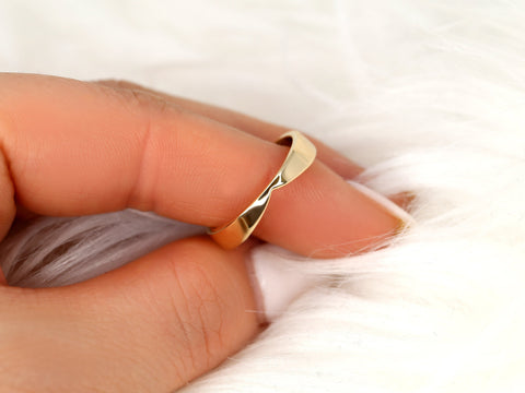 Ready to Ship Cerys 4mm 14kt YELLOW Gold Chevron Cigar Band,Unique Cigar Ring,Chevron Band,Nesting Ring,Cut Out Ring,Cigar Band,Wedding Ring