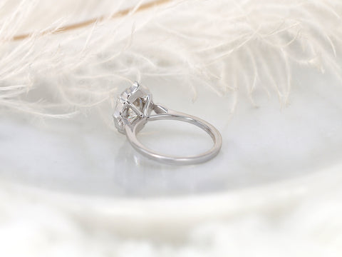 2ct Mae 9x7mm 14kt WITH Milgrain Moissanite Diamond Oval Halo Ring,Art Deco Ring,Unique Halo Ring,Anniversary Ring,Oval Engagement Ring