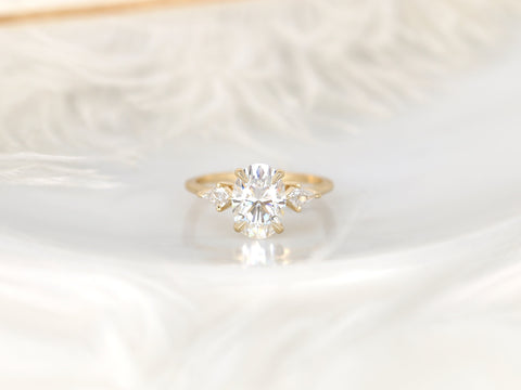 2ct Sutton 14kt Gold Diamond Three Stone Oval Ring,Oval Trilogy Ring,Oval Cut Ring,Unique Oval Ring,Anniversary Ring