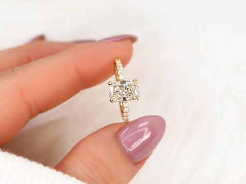 2.01ct Bryce 14kt Gold Diamond Radiant Solitaire Ring,Radiant Engagement Ring,Radiant Cut Ring,Anniversary Ring,Radiant Diamond Ring