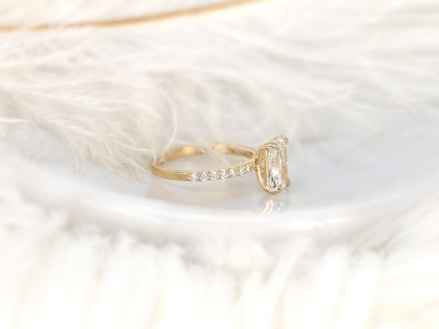 2.01ct Bryce 14kt Gold Diamond Radiant Solitaire Ring,Radiant Engagement Ring,Radiant Cut Ring,Anniversary Ring,Radiant Diamond Ring