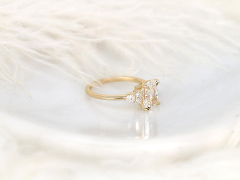 2.53ct Cassie 14kt Diamond Cushion Cluster Ring,Cushion Engagement Ring,Unique Diamond Ring,Cushion Cut Ring,Diamond Engagement Ring