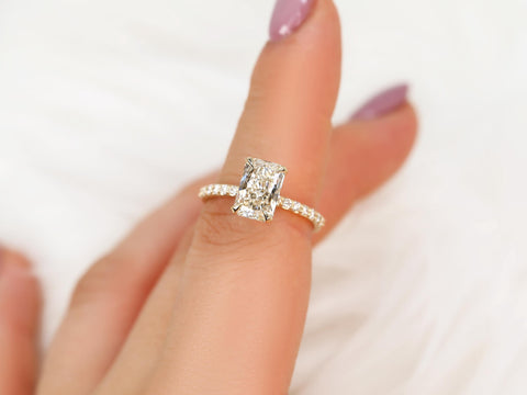 2.01ct Bryce 14kt Gold Diamond Radiant Solitaire Ring,Radiant Engagement Ring,Radiant Cut Ring,Anniversary Ring,Radiant Diamond Ring