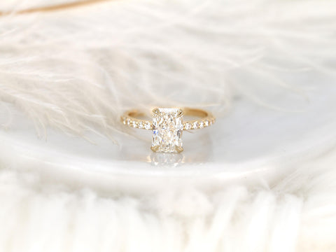 2.01ct Bryce 14kt Gold Diamond Radiant Solitaire Ring,Radiant Engagement Ring,Radiant Cut Ring,Anniversary Ring,Radiant Diamond Ring