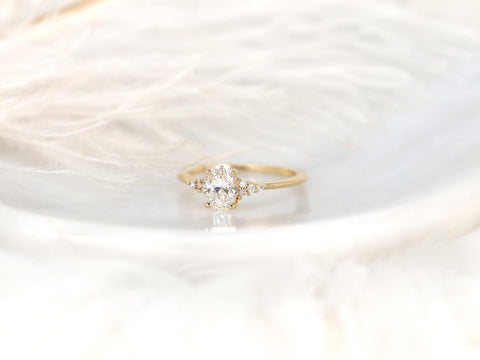 0.71ct Ready to Ship Maddy 14kt Diamond Art Deco Oval Cluster Ring,Diamond Cluster Ring,Oval Engagement Ring,Oval Wedding Ring,Anniversary