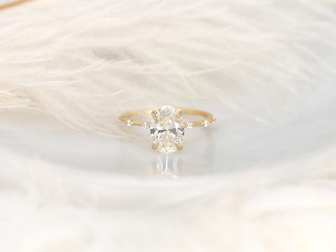 2ct Ready to Ship Alix 14kt Gold Diamond Dainty Minimalist Oval Solitaire Ring,Unique Oval Engagement Ring,Wedding Ring,Anniversary Gift