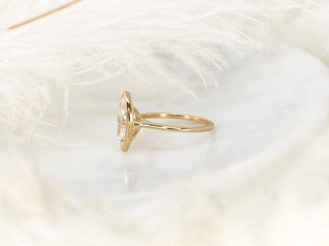 2.80ct Aaliyah 14kt Moissanite Marquise Solitaire Ring,Bezel Set Ring,Marquise Engagement Ring,Marquise Cut Ring,Anniversary Ring