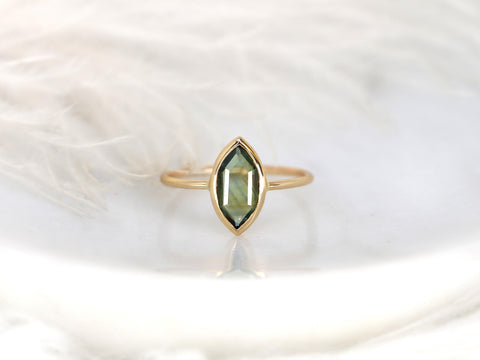 1.22ct Donatella Marquise 14kt Galaxy Teal Sapphire Marquise Ring,Galaxy Ring,Unique Sapphire Ring,Bezel Set Ring,Unique Minimalist Ring