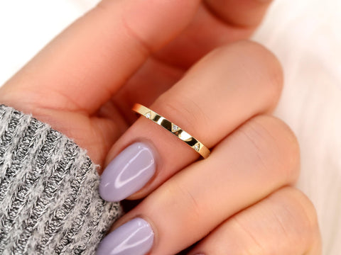 Saber 14kt Diamond HALFWAY Eternity Ring,Unique Triangle Stacking Ring,Diamond Wedding Ring,Diamond Eternity Ring,Triangle Diamond Ring