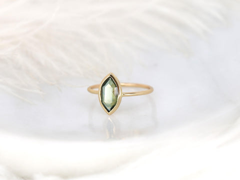 1.22ct Donatella Marquise 14kt Galaxy Teal Sapphire Marquise Ring,Galaxy Ring,Unique Sapphire Ring,Bezel Set Ring,Unique Minimalist Ring