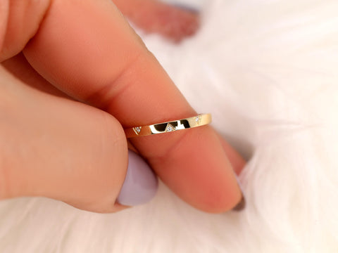 Saber 14kt Diamond HALFWAY Eternity Ring,Unique Triangle Stacking Ring,Diamond Wedding Ring,Diamond Eternity Ring,Triangle Diamond Ring