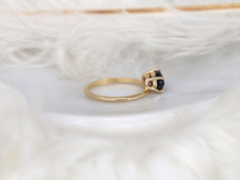 Scarlett 12x6mm 14kt Amethyst Marquise Solitaire Ring,Unique Marquise Ring,Anniversary Ring,February Birthstone Ring,Purple Gemstone Ring