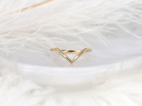Femme Deux 14kt V Ring,Chevron Flair Ring,Stackable Ring,Minimalist Ring,Gold Ring,Gift For Her,Nesting Ring,Unique Layering Ring,Gold Ring
