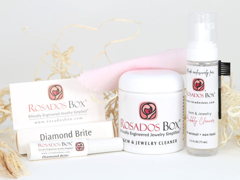 Sparkle Spa Set,Jewelry Cleaner,Biodegradable Jewelry Cleaner,Non Toxic Jewelry Cleaning,Gold Cleaner,Travel Size Jewelry Cleaner