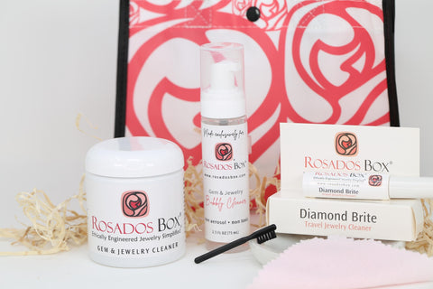 Sparkle Spa Set,Jewelry Cleaner,Biodegradable Jewelry Cleaner,Non Toxic Jewelry Cleaning,Gold Cleaner,Travel Size Jewelry Cleaner