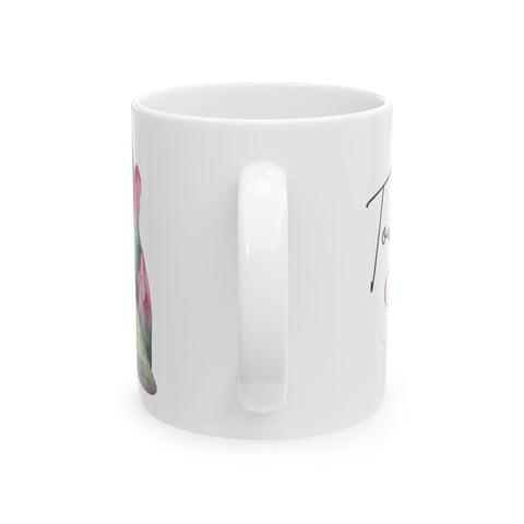 October Birthstone Mug, Tourmaline Gemstone Cup, Pink Crystal Coffee Mug, Libra Scorpio Gift, Birthday Mug