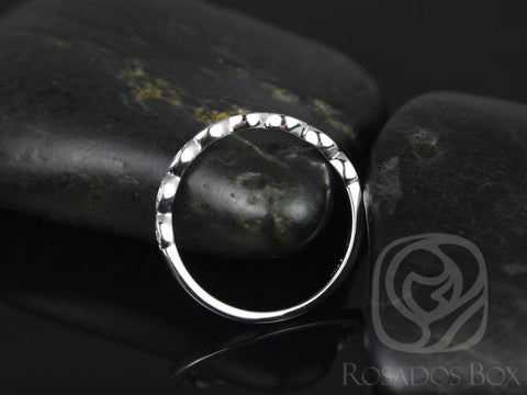 Ultra Petite Leah 14kt WITHOUT Milgrain Diamonds HALFWAY Eternity Ring,Art Deco Ring,Unique Diamond Ring,Stacking Ring,Anniversary Gift