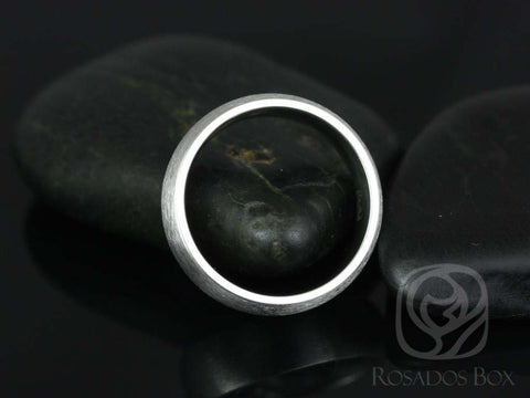 Ready to Ship Wes 6mm Cobalt Classic Half Round Satin/Matte Finish Band