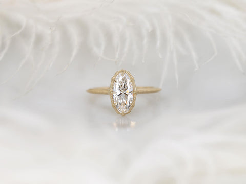 1.38ct Arcadia 14kt Diamond Oval Engagement Ring,Oval Diamond Ring,Moval Ring, Button Back Oval Ring.Oval Solitaire Ring,Vintage Ring