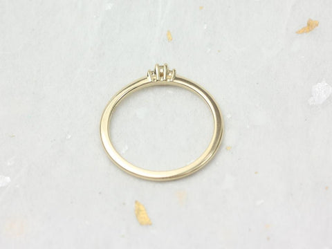 Pax 14kt Gold Round Diamond 3 Stone Stacking - Rosados Box