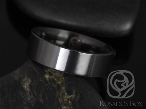 Gregory 7mm Black Zirconium High Polish Pipe Ring - Rosados Box