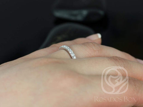 14kt Gold Matching Band to Katherine Shared Prong Diamond HALFWAY Eternity Ring,Diamond Eternity Ring,Diamond Band,Anniversary Gift