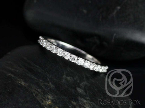 14kt Gold Matching Band to Katherine Shared Prong Diamond HALFWAY Eternity Ring,Diamond Eternity Ring,Diamond Band,Anniversary Gift