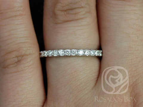 14kt Gold Matching Band to Katherine Shared Prong Diamond HALFWAY Eternity Ring,Diamond Eternity Ring,Diamond Band,Anniversary Gift